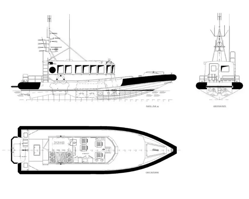 Barco de tripulação à venda