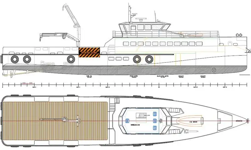 Barco de tripulação à venda