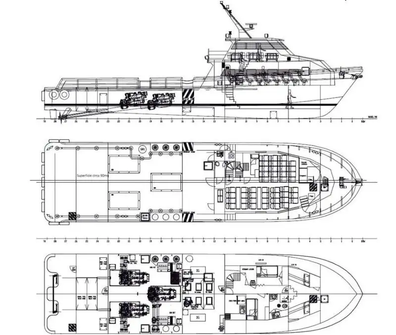 Barco de tripulação à venda