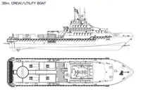 Barco de tripulação à venda