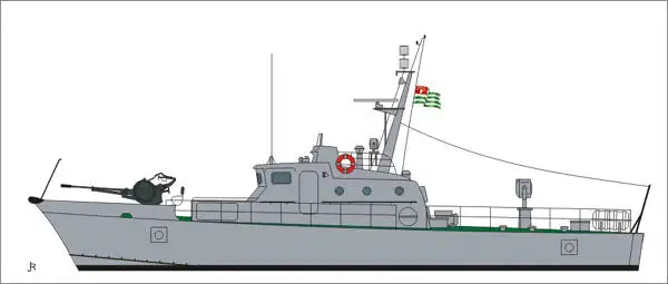 Navio de patrulha à venda