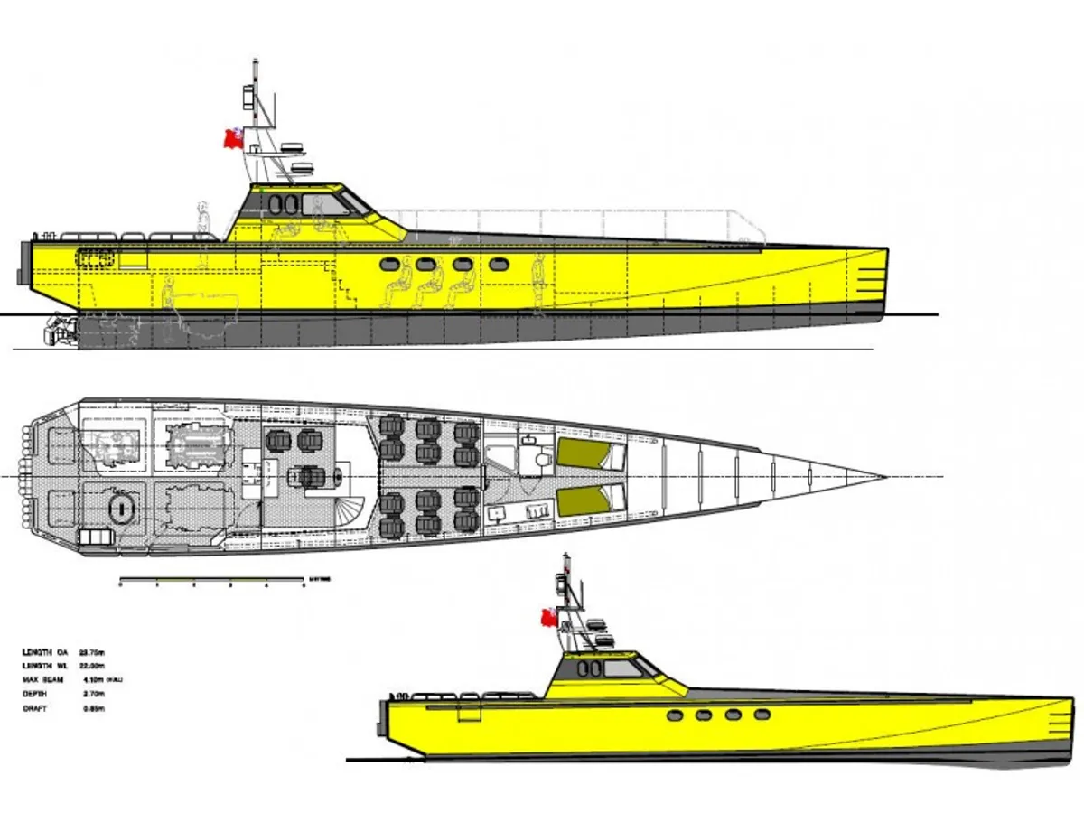 Barco de tripulação à venda