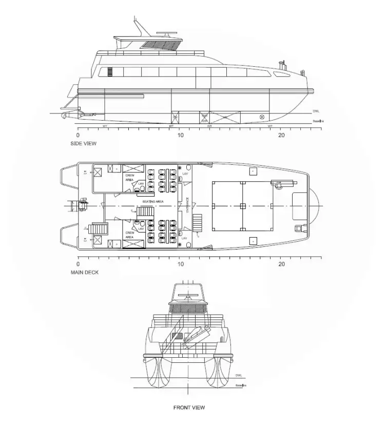 Barco de tripulação à venda