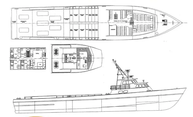 Barco de tripulação à venda