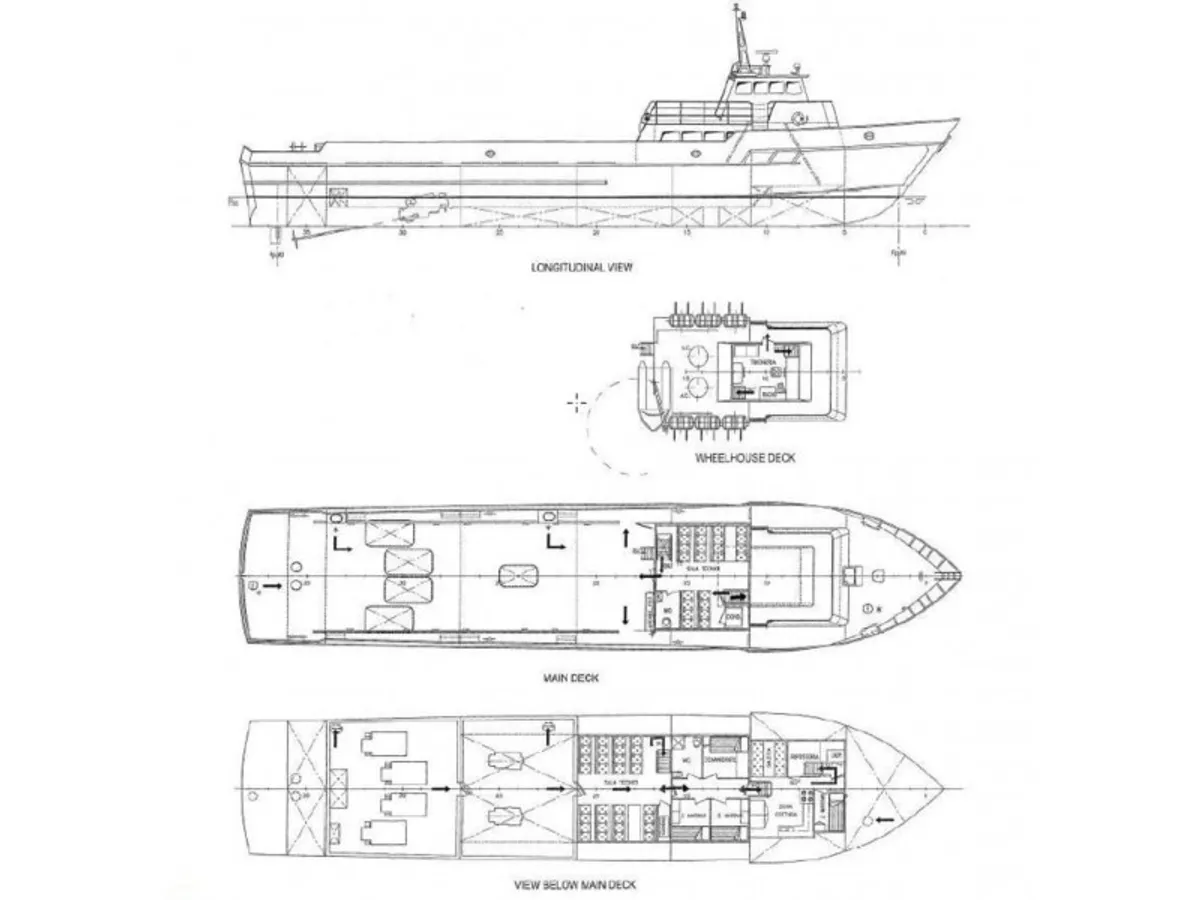 Barco de tripulação à venda