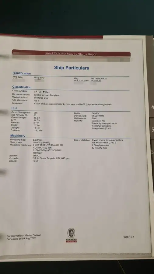 Navio de abastecimento à venda